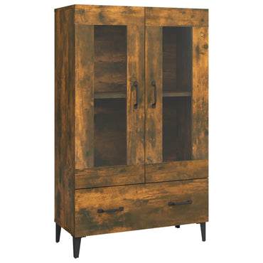 vidaXL Meuble haut chêne fumé 70x31x115 cm bois d'ingénierie