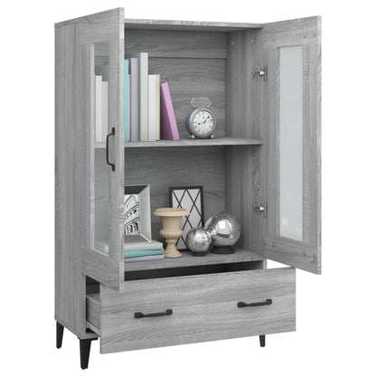 vidaXL Bahut haut gris Sonoma 70x31x115 cm en bois d'ingénierie