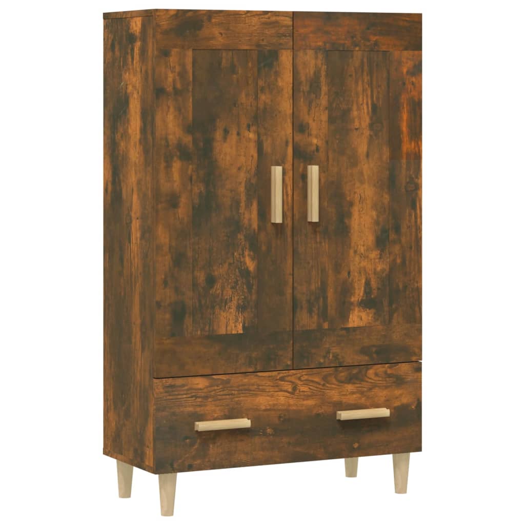 vidaXL Meuble haut chêne fumé 70x31x115 cm bois d'ingénierie