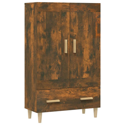 vidaXL Meuble haut chêne fumé 70x31x115 cm bois d'ingénierie