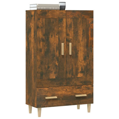 vidaXL Meuble haut chêne fumé 70x31x115 cm bois d'ingénierie