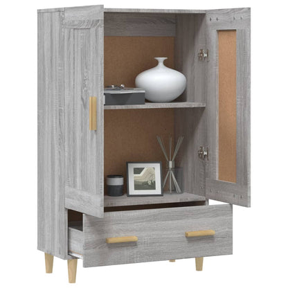 vidaXL Bahut haut gris Sonoma 70x31x115 cm en bois d'ingénierie