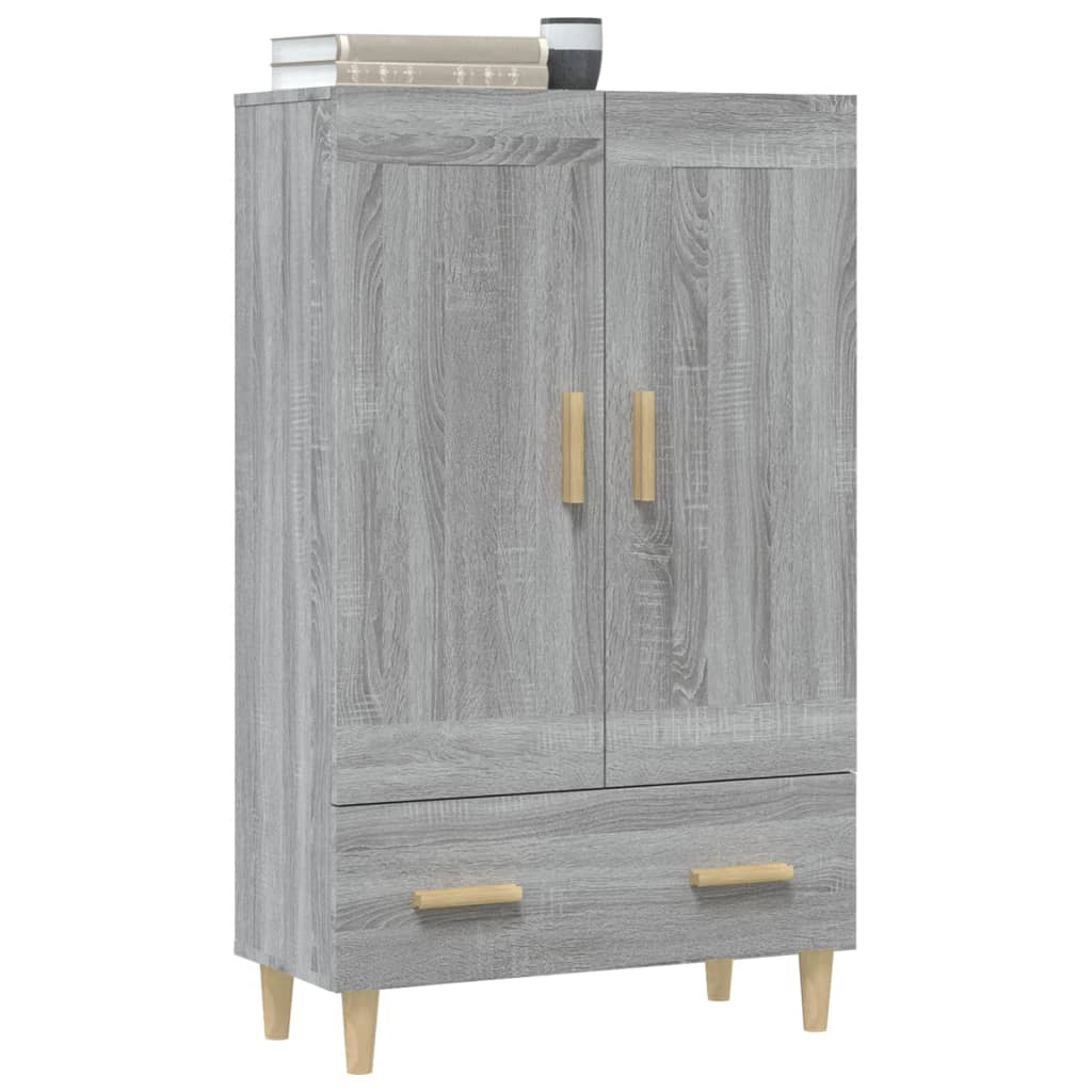 vidaXL Bahut haut gris Sonoma 70x31x115 cm en bois d'ingénierie