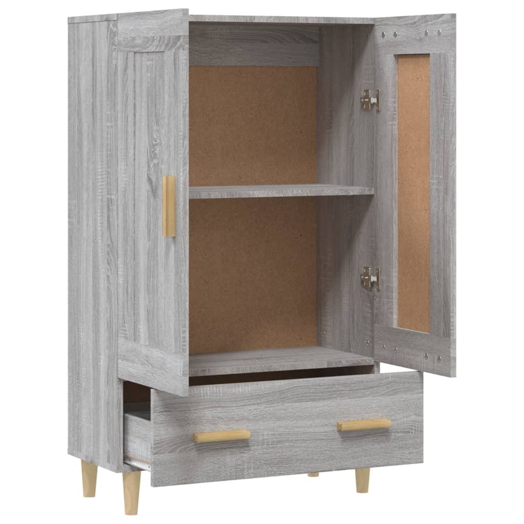 vidaXL Bahut haut gris Sonoma 70x31x115 cm en bois d'ingénierie