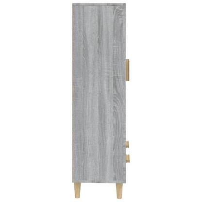 vidaXL Bahut haut gris Sonoma 70x31x115 cm en bois d'ingénierie