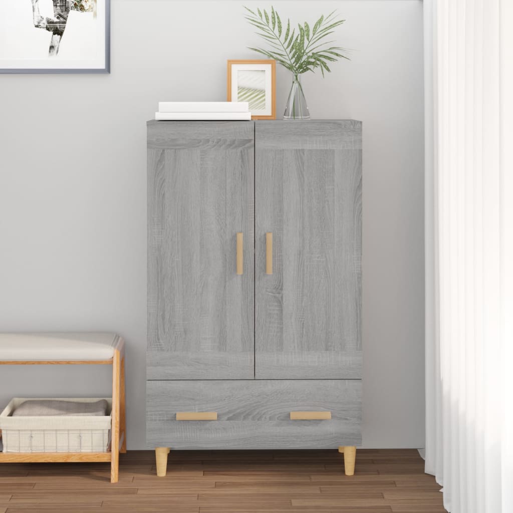 vidaXL Bahut haut gris Sonoma 70x31x115 cm en bois d'ingénierie