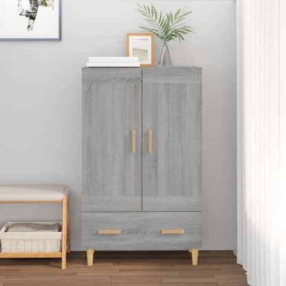 vidaXL Bahut haut gris Sonoma 70x31x115 cm en bois d'ingénierie