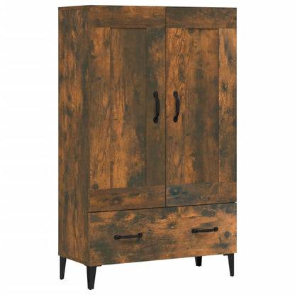 vidaXL Meuble haut chêne fumé 70x31x115 cm bois d'ingénierie