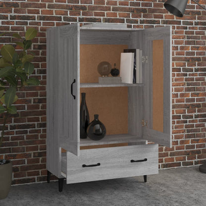 vidaXL Bahut haut gris Sonoma 70x31x115 cm en bois d'ingénierie