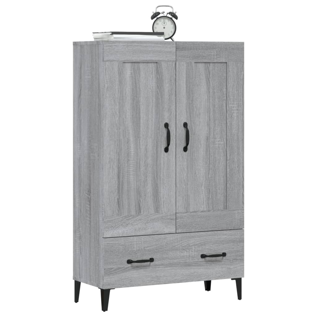 vidaXL Bahut haut gris Sonoma 70x31x115 cm en bois d'ingénierie