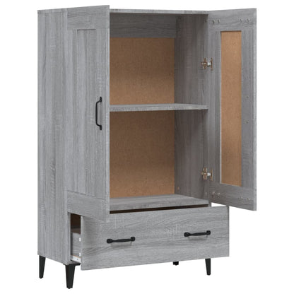 vidaXL Bahut haut gris Sonoma 70x31x115 cm en bois d'ingénierie