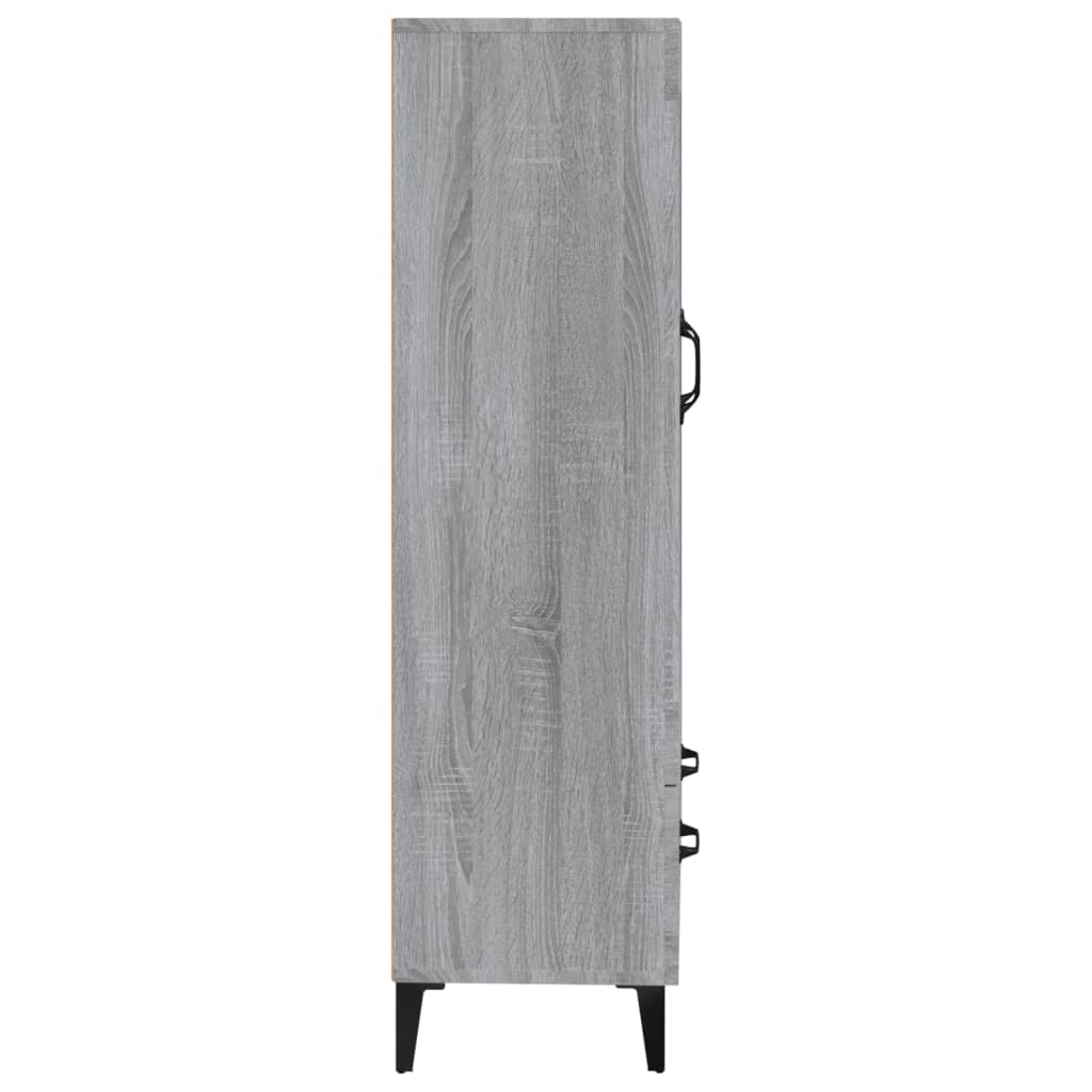 vidaXL Bahut haut gris Sonoma 70x31x115 cm en bois d'ingénierie