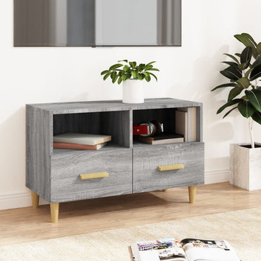vidaXL Meuble TV Gris Sonoma 80x36x50 cm Bois d'ingénierie