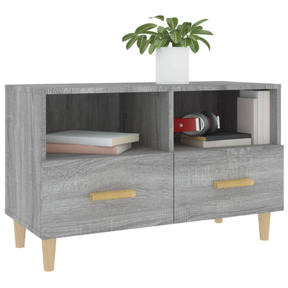 vidaXL TV-Schrank Grau Sonoma 80x36x50 cm Holzwerkstoff
