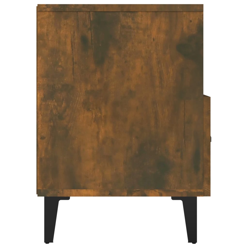 Meuble TV vidaXL chêne fumé 80x36x50 cm aggloméré
