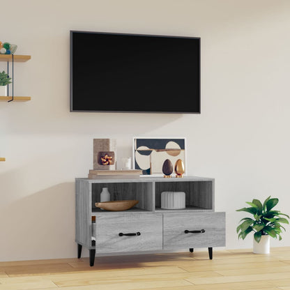 vidaXL Meuble TV Gris Sonoma 80x36x50 cm Bois d'ingénierie