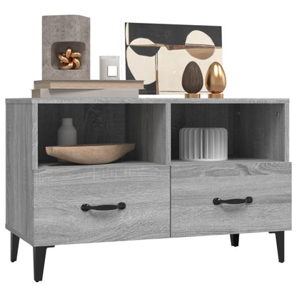 vidaXL Meuble TV Gris Sonoma 80x36x50 cm Bois d'ingénierie
