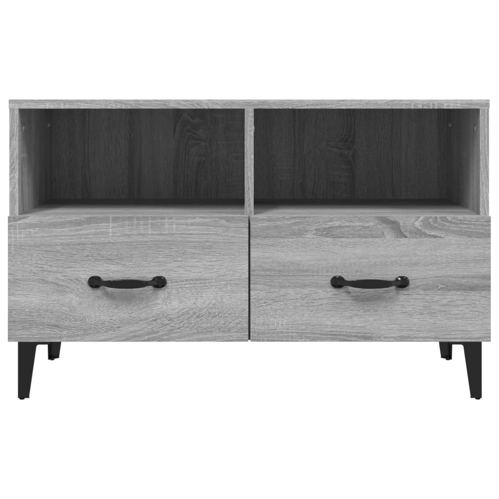 vidaXL Meuble TV Gris Sonoma 80x36x50 cm Bois d'ingénierie