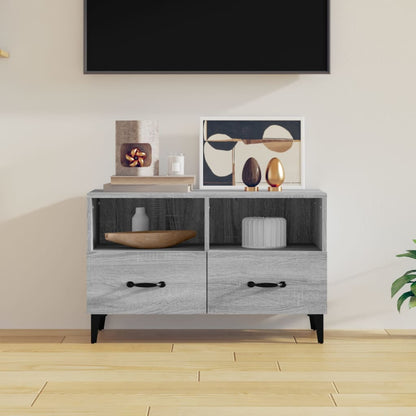vidaXL Meuble TV Gris Sonoma 80x36x50 cm Bois d'ingénierie