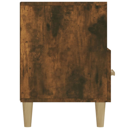 vidaXL Meuble TV chêne fumé 102x36x50 cm Aggloméré