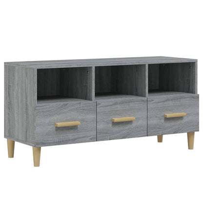 vidaXL Meuble TV gris Sonoma 102x36x50 cm en bois d'ingénierie