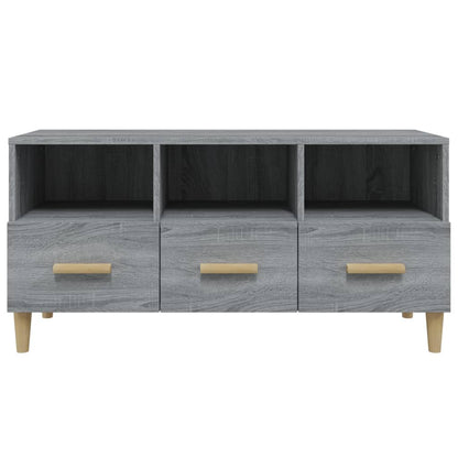 vidaXL Meuble TV gris Sonoma 102x36x50 cm en bois d'ingénierie