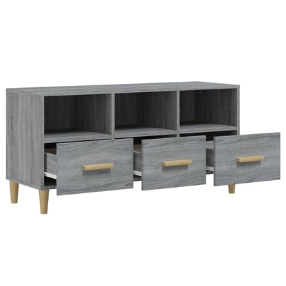 vidaXL Meuble TV gris Sonoma 102x36x50 cm en bois d'ingénierie