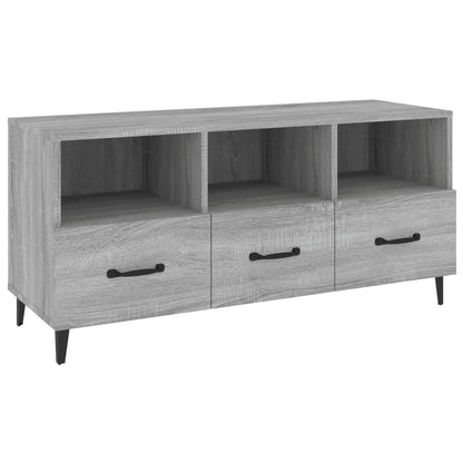vidaXL Meuble TV gris Sonoma 102x35x50 cm Aggloméré