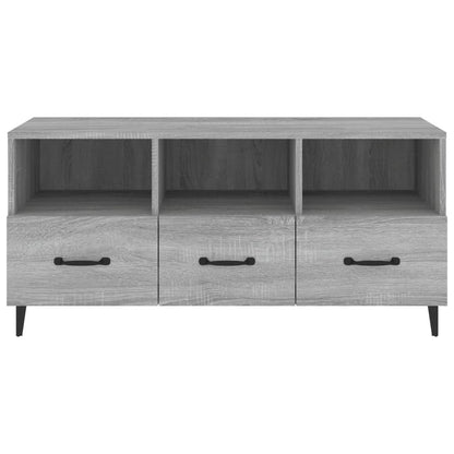 vidaXL Meuble TV gris Sonoma 102x35x50 cm Aggloméré
