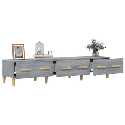 vidaXL Meuble TV Gris Sonoma 150x34,5x30 cm Aggloméré