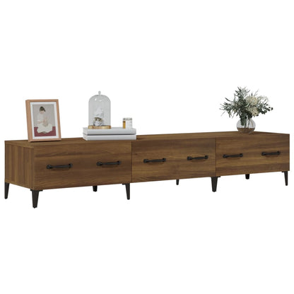 vidaXL Meuble TV Chêne Marron 150x34,5x30 cm Bois d'ingénierie