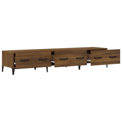 vidaXL Meuble TV Chêne Marron 150x34,5x30 cm Bois d'ingénierie