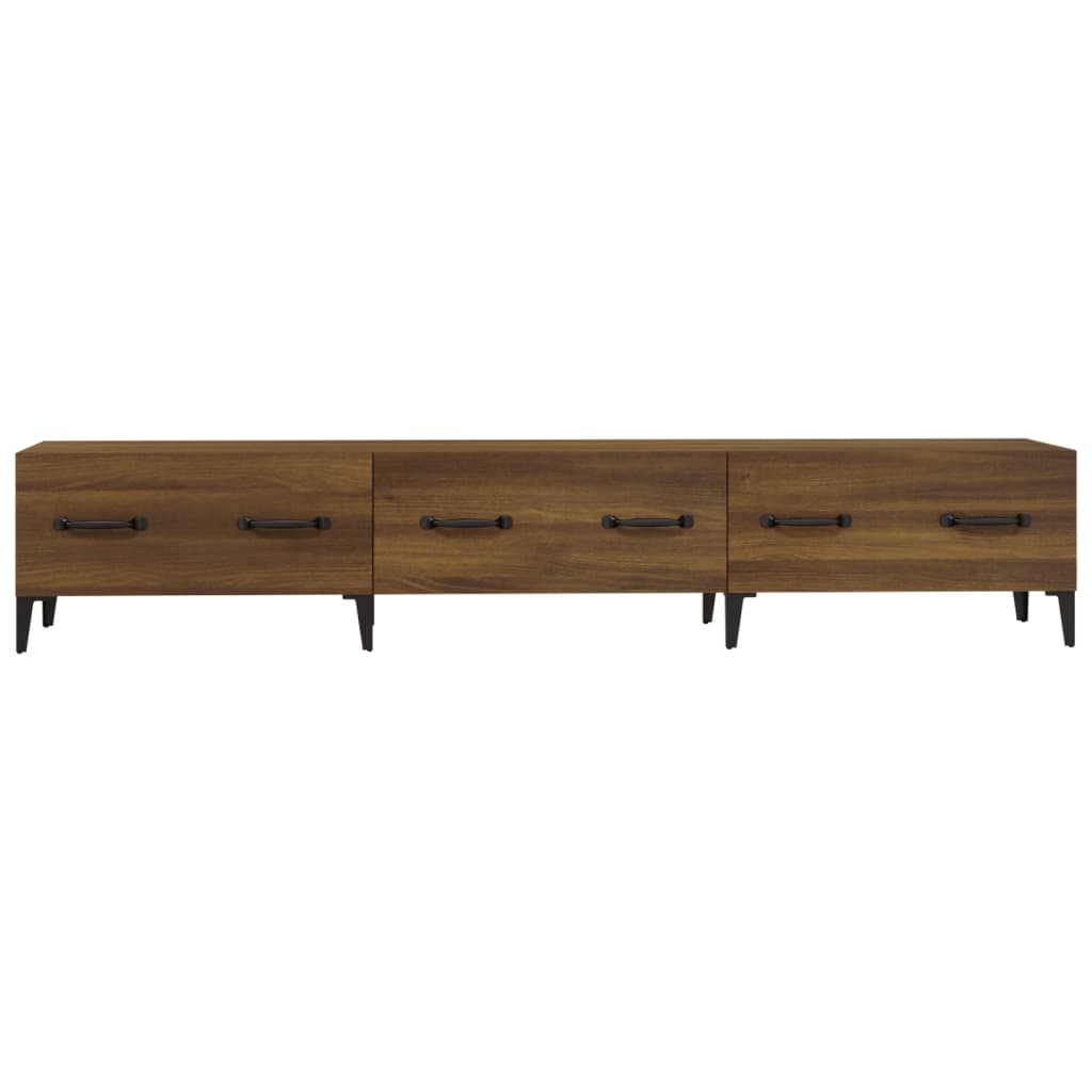 vidaXL Meuble TV Chêne Marron 150x34,5x30 cm Bois d'ingénierie