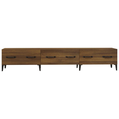 vidaXL Meuble TV Chêne Marron 150x34,5x30 cm Bois d'ingénierie