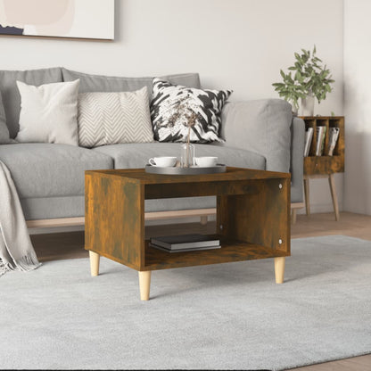 vidaXL Couchtisch Räuchereiche 60x50x40 cm Holzwerkstoff