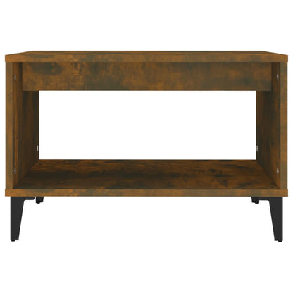 vidaXL Couchtisch Räuchereiche 60x50x40 cm Holzwerkstoff