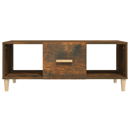 vidaXL Table basse en chêne fumé 102x50x40 cm, bois d'ingénierie