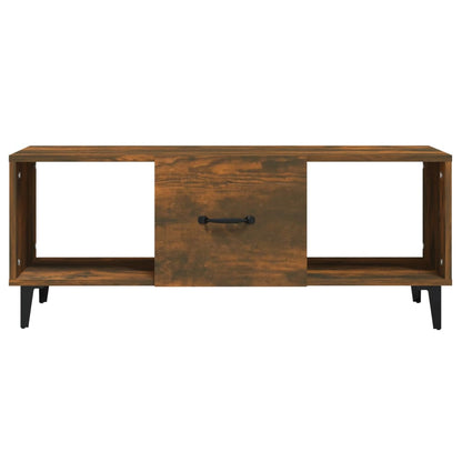 vidaXL Couchtisch Räuchereiche 102x50x40 cm Holzwerkstoff