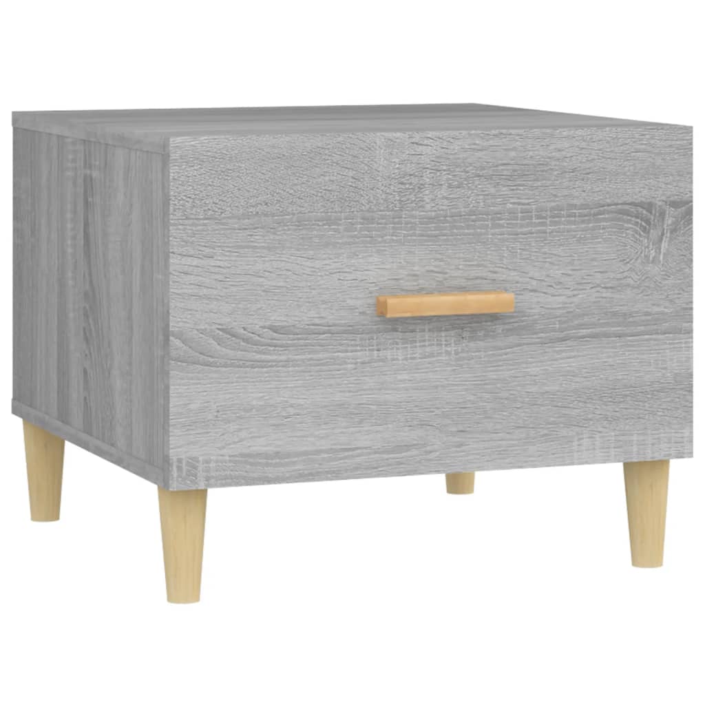 vidaXL Table basse gris Sonoma 50x50x40 cm aggloméré