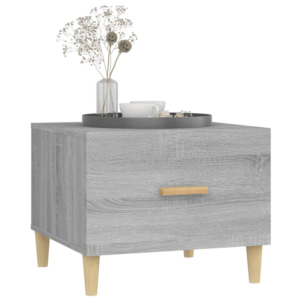 vidaXL Table basse gris Sonoma 50x50x40 cm aggloméré