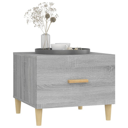 vidaXL Table basse gris Sonoma 50x50x40 cm aggloméré