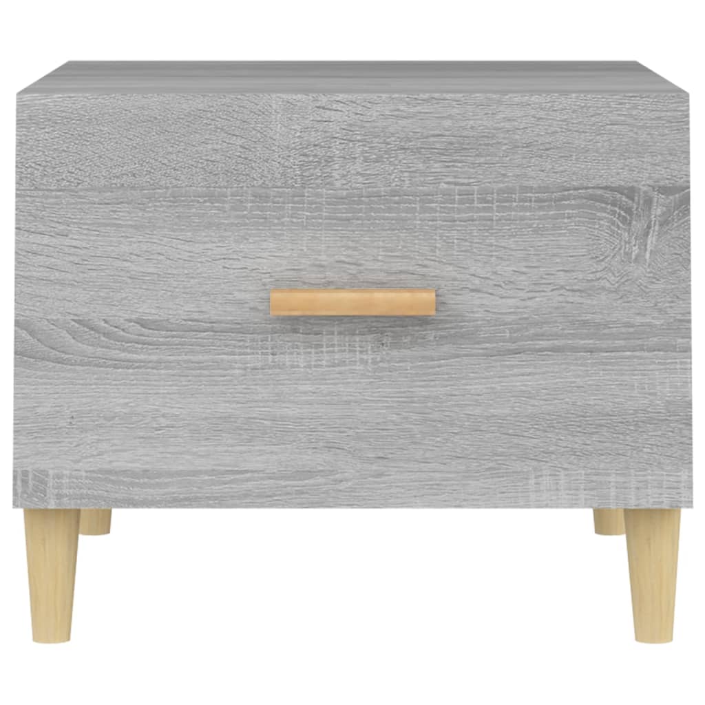 vidaXL Table basse gris Sonoma 50x50x40 cm aggloméré