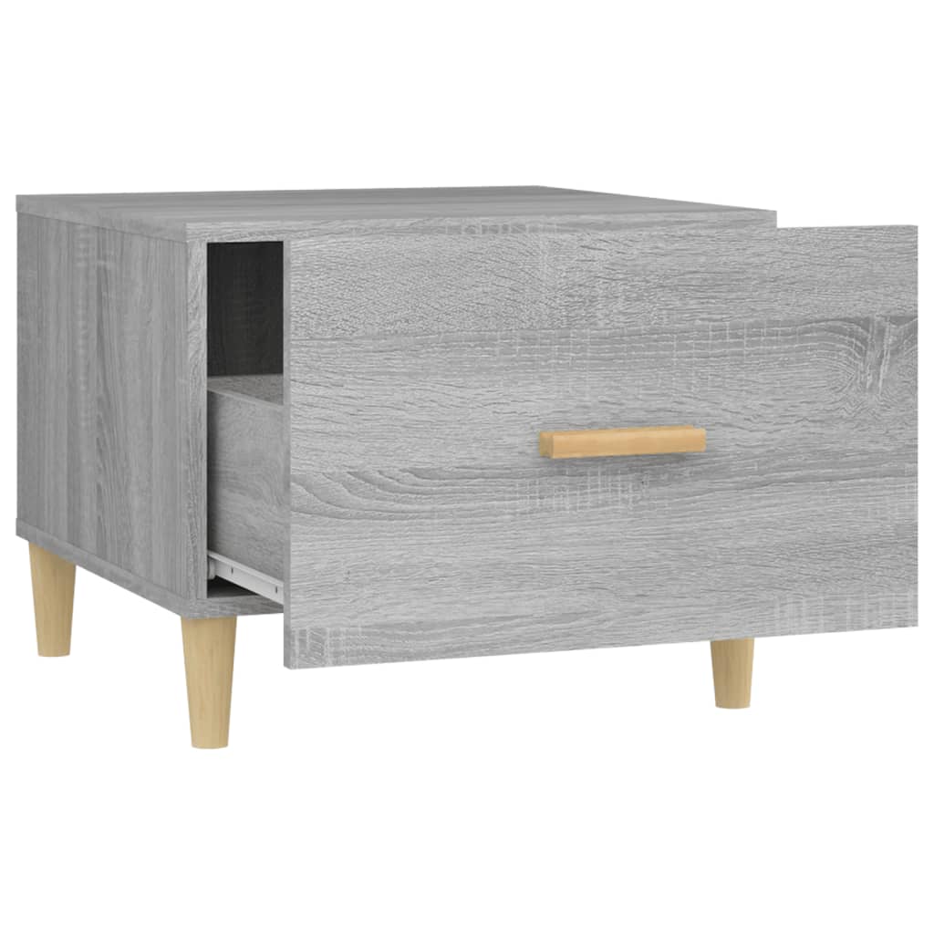 vidaXL Table basse gris Sonoma 50x50x40 cm aggloméré