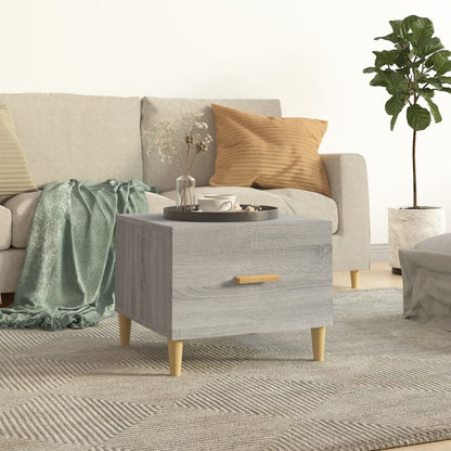 vidaXL Table basse gris Sonoma 50x50x40 cm aggloméré