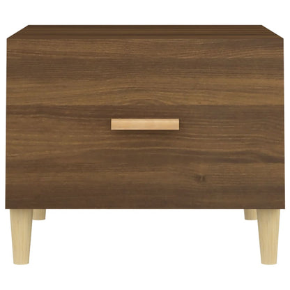 vidaXL Table basse marron chêne 50x50x40 cm, bois d'ingénierie