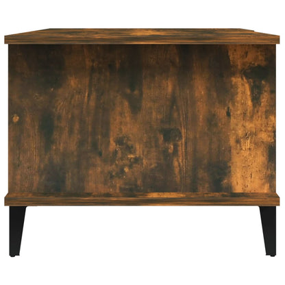 vidaXL Couchtisch Räuchereiche 90x50x40 cm Holzwerkstoff