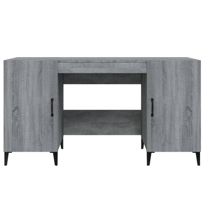 vidaXL Bureau gris Sonoma 140x50x75 cm Aggloméré
