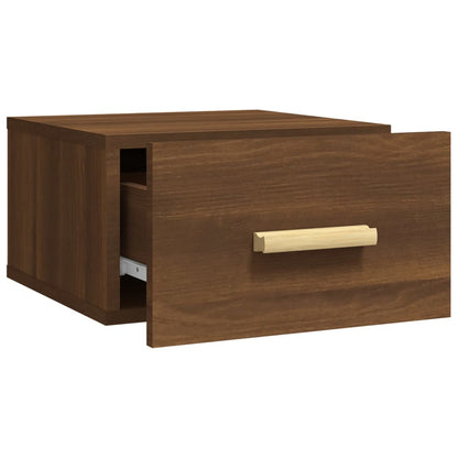 vidaXL Wand-Nachttisch Braun Eichen-Optik 35x35x20 cm