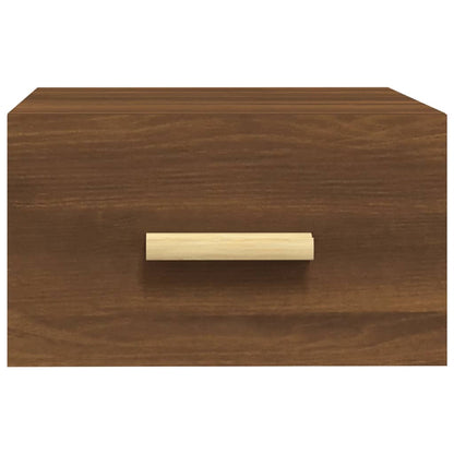 vidaXL Wand-Nachttische 2 Stk. Braun Eichen-Optik 35x35x20 cm