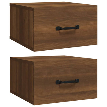 vidaXL Wand-Nachttische 2 Stk. Sonoma-Eiche 35x35x20 cm